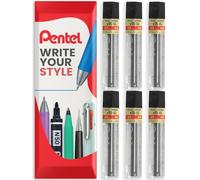 Pentel Super Hi-Polymer Mechanical Refill Leads - for Automatic/Mechanical Pencils - in Pentel Envelope Gift Packaging (0.5mm 4B, Pack of 6)
