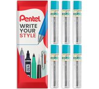 Pentel Super Hi-Polymer Mechanical Refill Leads - for Automatic/Mechanical Pencils - in Pentel Envelope Gift Packaging (0.7mm HB, Pack of 6)