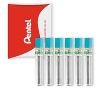 Pentel Super Hi-Polymer Mechanical Refill Leads - for Automatic/Mechanical Pencils - in Pillow Packaging (0.7mm 2B, Pack of 6)