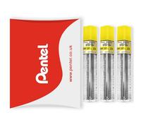 Pentel Super Hi-Polymer Mechanical Refill Leads - for Automatic/Mechanical Pencils - in Pillow Packaging (0.9mm 2B, Pack of 3)
