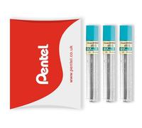 Pentel Super Hi-Polymer Mechanical Refill Leads - for Automatic/Mechanical Pencils - in Pillow Packaging (0.7mm 2B, Pack of 3)
