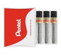 Pentel Super Hi-Polymer Mechanical Refill Leads - for Automatic/Mechanical Pencils - in Pillow Packaging (0.5mm 2H, Pack of 3)