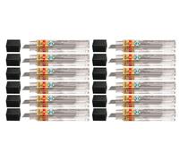 Pentel Super Hi-Polymer refill leads, 0.5 mm, Grade H, 1 pack of 12 tubes