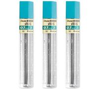 Pentel Super Hi-Polymer Refill Leads for Automatic/Mechanical Pencils - 0.7mm - Grade 2B - Pack of 3 Tubes (36 Leads)