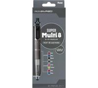 Pentel Super Multi 8 Multicolour Pencil, XPH803ST, 8-in-1 Multifunction Pen with Refill Set and Sharpener, Made in Japan