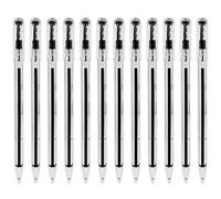 Pentel Superb Ball Pen Fine 0.7mm Tip 0.25mm Line Black Ref BK77-A [Pack 12]