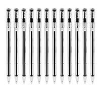 Pentel Superb Ball Pen Fine 0.7mm Tip 0.25mm Line Black Ref BK77-A [Pack 12]