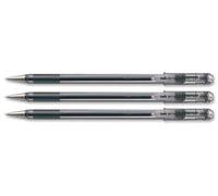 Pentel Superb Ball Point Pen Fine 0.7mm Tip 0.25mm Line Green BK77 (Pack of 12)