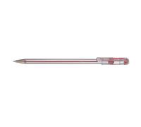 Pentel 0.7 mm Oil Based Ink Slim Barrel Superb Ballpoint Pen - Red (Pack of 12 Pens)