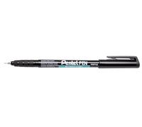Pentel NMF50-AO Super Thinline Permanent Marker - Black (Pack of 12)