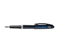 Pentel Tradio TRF99A-C, Sport Chic Range Fountain Pen Matte Black Body, Blue Refillable Ink Black