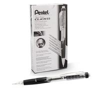 Pentel Twist Erase Click Mechanical Pencil 0.5 mm (Pack of 12 Black