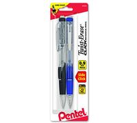 Pentel Twist-Erase CLICK Mechanical Pencil, 0.9mm CLEAR Barrel, 2 Pack (PD279TBP2M)