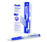 Pentel Twist Erase CLICK Mechanical Pencil 0.9mm Clear Barrel Box of 12 (PD279TC-R1)