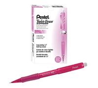 Pentel Twist-Erase EXPRESS Mechanical Pencil 0.7mm, Pink Barrel , Box of 12 (QE417P)
