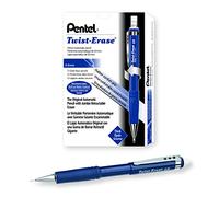Pentel Twist-Erase III Mechanical Pencil (0.9mm) Blue Barrel, 12 Pack (QE519C)