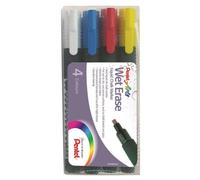 Pentel Wet Erase Chalk Marker Wallet (4pc)