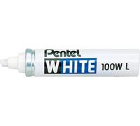 Pentel White 100WL Permanent Marker Pen Multi Purpose