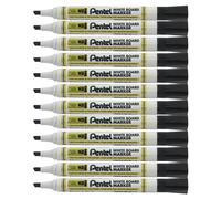Pentel Whiteboard Marker Chisel Tip Black Pack of 12