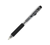 Pentel WOW! Gel Retractable Gel Pen 0.7mm Medium Line Black Ink, Box of 12 (K437-A)