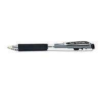 Pentel WOW! Gel Retractable Gel Pen 0.7mm Medium Line Black Ink, Box of 12 (K437-A)