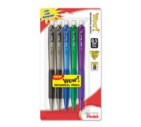 Pentel Wow Mechanical Pencil 0.5mm Assorted Barrels 5 Pack (AL405BP5M)
