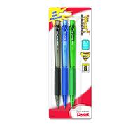 Pentel Wow Mechanical Pencil, 0.7mm, Assorted Barrels, 3 Pack (AL407BP3M) by Pentel