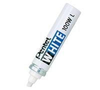 Pentel White 100WL Permanent Marker Pen Multi Purpose