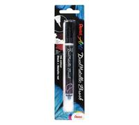 Pentel Dual Metallic Brush Pen - Black/Metallic Red - XGFH-DAX