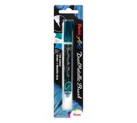 Pentel XGFH-DDX Dual Metallic Brush Pen Filled With Depending on Paper Colour, Iridescent Glitter Ink, Nylon Fibres, Fine to Wide Strok, Green/Metallic Blue, 1 Piece on Blister Card