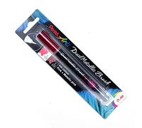 Pentel Dual Metallic Brush Pen - Pink/Metallic Pink - XGFH-DPX