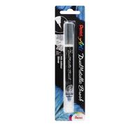 Pentel Dual Metallic Brush Pen - Silver/Metallic Silver - XGFH-DZX