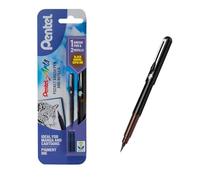 Pentel Brush Pen XGFKP/FP10-SP with Two Refills, Sepia Ink