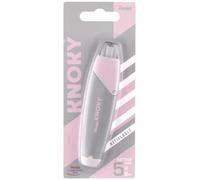 Pentel XZTT805N-WY Knoky Correction Tape with Push Mechanism, Ergonomic Shape, Refillable, Length 6 m, Width 5 mm, Casing Colour: Grey, 1 Item on Blister Card