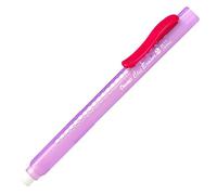 Pentel ZE11T-B"ClicEraser 2" Refillable Eraser Pen with ZER-2 Semi-Transparent Case Red (Pack of 12)