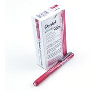 Pentel ZE22B, Clic Eraser Grip, Retractable Eraser, Red Barrel, Box of 12