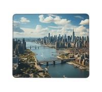 Penthouse View Over New York Manhattan Mouse Pad Office Desk Mat Writing Mat With Lock Edge Gaming Mouse Pad