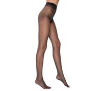 PENTI 5 Den Ultra-Sheer Pantyhose | Barely-There Transparent Women's Tights | Breathable Cotton Gusset and Invisible Toe, Black, 2