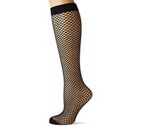 Penti Women's Classic Fishnet Knee Highs- Women's Fishnet Socks Knee-High Socks Not Applicable, Black (Black 500), One size (Manufacturer size: Standart)