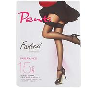 PENTI Women's Fantasy-Lace Hold Ups I 15 Den Stockings I 3 Colour (Black, Nude, White) I 2 Sizes (S - M)