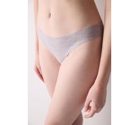 Penti Women's Invisible Laser Cut Lacy Lace Brazilian Briefs in Light Grey | Size: XL Penti Light Grey XL