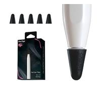 PenTips | Fiber for Apple Pencil | Offer Comfort & Precision whilist Drawing | Digital Art & iPad Accessory | Black Silicon & Fibre Slip-On Tip