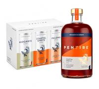 Pentire Gift Bundle - Coastal Spritz 70 otanical Non Alcoholic Aperitif & Mixed Cans 6x200ml Alcohol Free Cocktails - Premium Vegan Alcohol Free Drinks Gift Set with Margarita, Paloma & Spritz