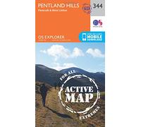Pentland Hills: (OS Explorer Active Map 344 September 2015 ed)