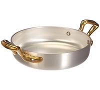 Pentole Agnelli 1932 Collection Line Omelette Pan with 2 Little Handles, Diameter 14 Cm, Aluminium, Silver, 14 x 14 x 4 cm