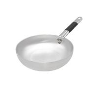 Pentole Agnelli ALMC111BPIC24 Aluminum Induction Line Countersunk Pan High, Induction bottom with 1 Cool Handle, 24 cm