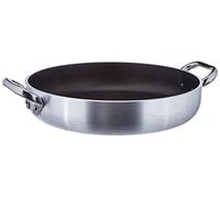 Pentole Agnelli Aluminium Anti - Adherent Professional Platinum Omelette Pan 5 Mm. With 2 Handle, Diameter 32 Cm.