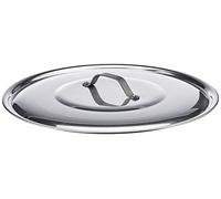 Pentole Agnelli Aluminium Round Lid With Steel Bridge, Diameter 34 Cm.