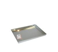 Pentole Agnelli COAL49/360 Low Rectangular Baking Tray, Aluminum, Gray, 60 x 40 cm