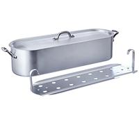 Pentole Agnelli Family Cooking Aluminium Fish - Kettle With Opaque Finish, Diameter 45 Cm.